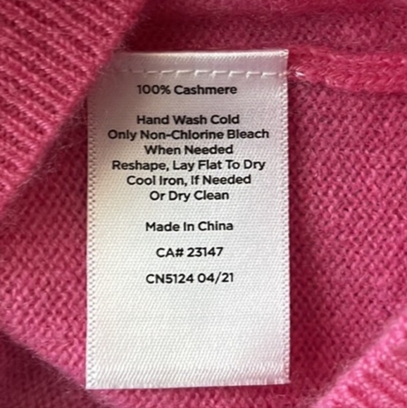 Talbots M Pure Cashmere "Brilliant" Sweater Pink Soft Luxury AT-2514 - Picture 3 of 6